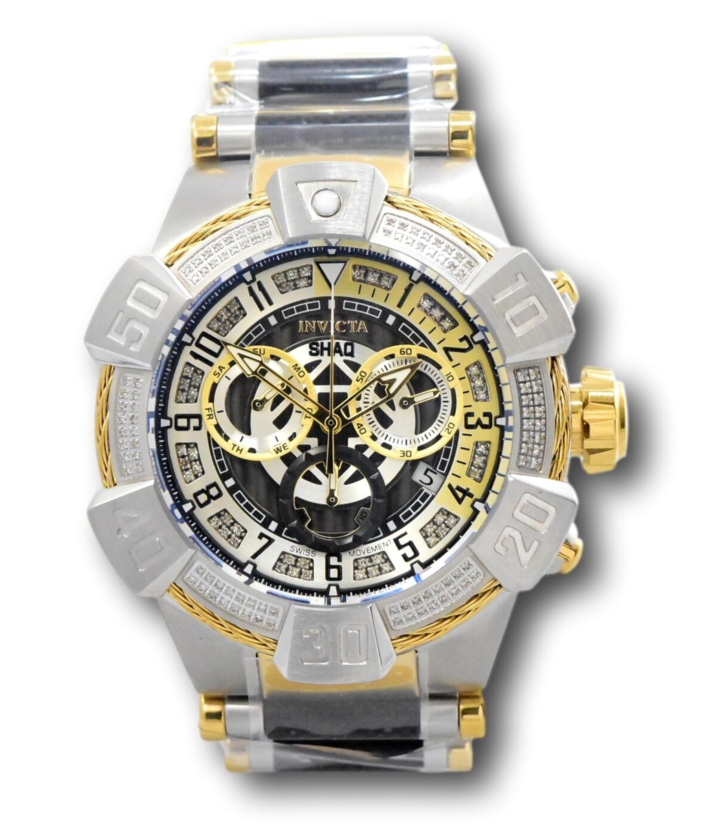 Invicta SHAQ Diamond Men's 52mm .62 CTW Diamonds Swiss Invicta SHAQ Diamond Men's 52mm .62 CTW Diamonds Swiss