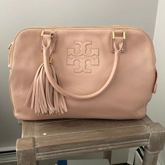 Tory Burch Porcelain Pink Thea Triple Zip Satchel