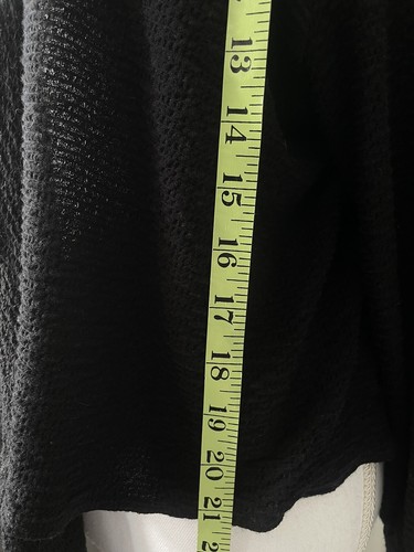 Daytrip Tie Front Cardigan Black Woman XL New - Picture 8 of 12