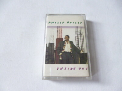 PHILIP BAILEY ~ INSIDE OUT ~ 1986 UK CBS SOUL/FUNK CASSETTE TAPE ~ PAPER LABELS