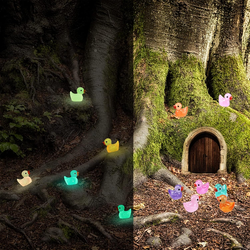 Mini Resin Ducks,100Pcs Luminous Tiny Ducks Micro Landscape Gardening Decorative - Picture 7 of 8
