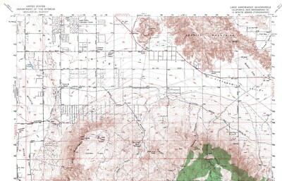 Lake Arrowhead Quadrangle, California 1956 Topo Map USGS 15 Minute Topographic