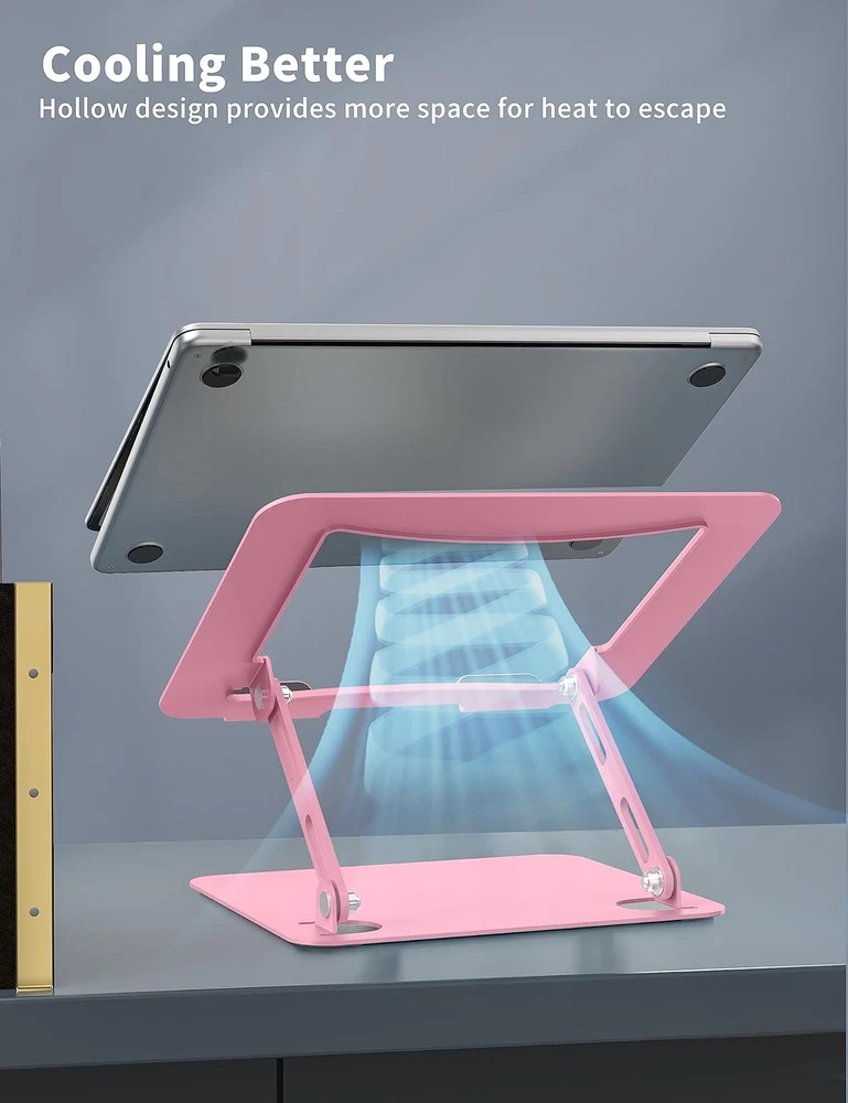 Adjustable Ergonomic Laptop Stand for Desk Portable Computer Riser