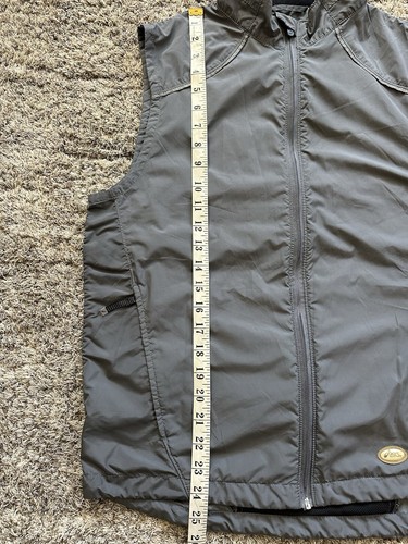 Vintage ASICS Windbreaker Packable Reflective Trim Vest Small - Picture 10 of 10