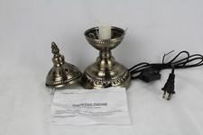 Turkish Moroccan Mosaic Lamp Bedside Table lamp Bronze Base And Top