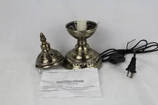 Turkish Moroccan Mosaic Lamp Bedside Table lamp Bronze Base And Top