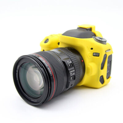 For Canon EOS 80D SLR Camera Silicone Protective Case Dust and Fall Prevention