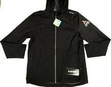 Hi-Tec Mens Windbreaker Hooded Jacket black size large