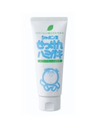 SHABONDAMA SEKKEN-HAMIGAKI Toothpaste Additive-Free Natural Peppermint Scent JPN