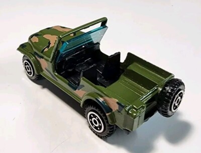 Vintage Yatming #1608 Green Camouflage Jeep CJ-7 1/64