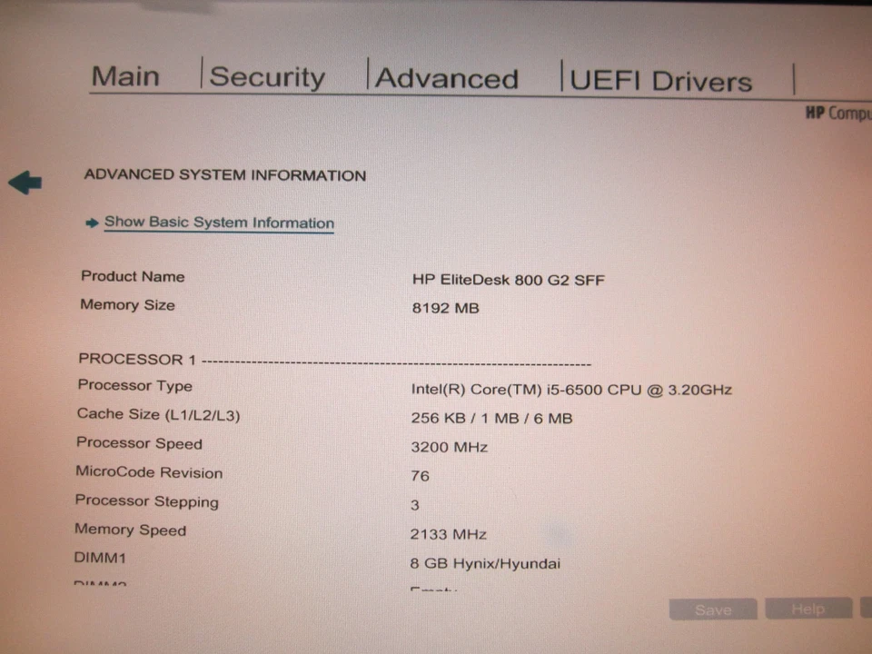 HP Elitedesk 800 G2 SFF Core i5-6500 3.2GHz 8GB/500GB HDD DVD/RW LINUX PC - Image 4 of 4