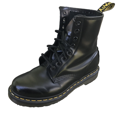 Dr Martens 1460 Nappa Leather Lace Up Boots Black Women Size 7 | eBay
