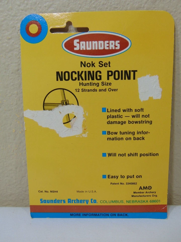 SAUNDERS ARCHERY NOCKING PLIERS NOK NOCK POINT PLIERS BOWSTRING TOOL - Image 2 of 4