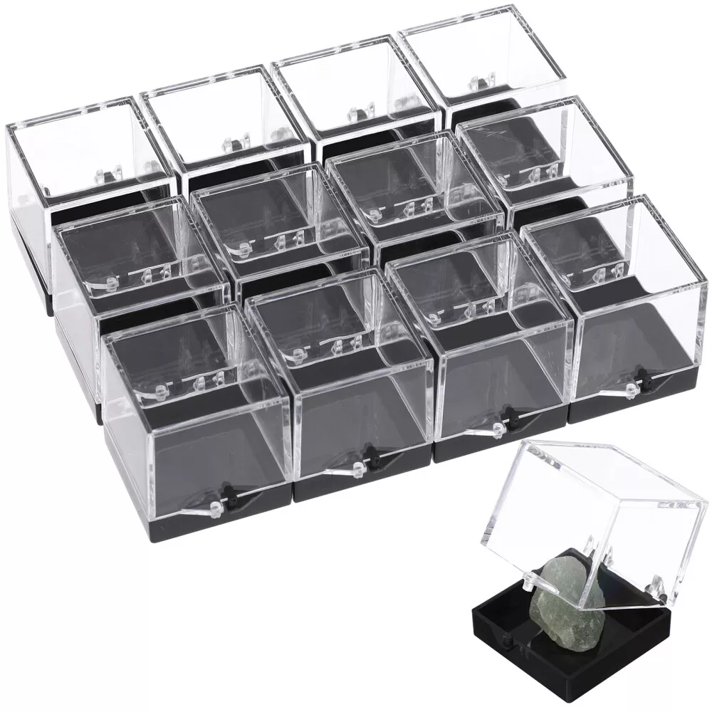 Premium Acrylic Cube Organizer with Crystals (CLEAR)