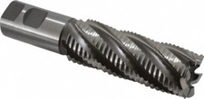 1-1/2" Cobalt Roughing Square End Mill, 4" LOC, 6 Flute, 1-1/4" Shank