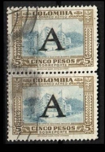 COLOMBIA LOT SC 138 STRIP 414 450 465 466 473 C63 MINT HR C198 573 PAIR PROOF - Image 4 of 4