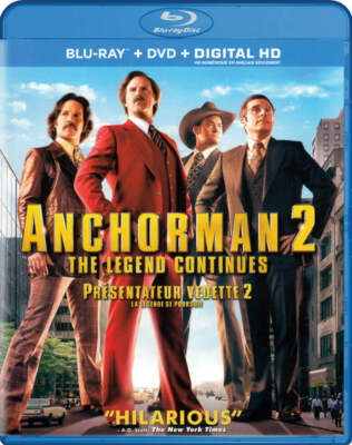 Anchorman 2: The Legend Continues (Blu-ray + DVD + Digital HD) (Blu-ray) (Biling