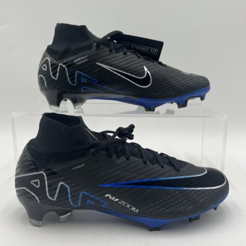 Mens Sz 7 Nike Zoom Superfly 9 Elite FG Black Chrome Hyper Royal DJ4977 040
