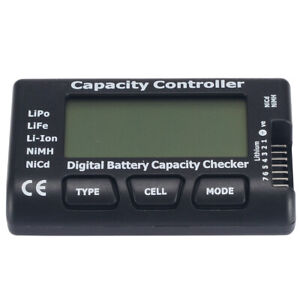 Digital Battery Capacity Checker RC Cell Meter 7 Cellmeter LiPo LiFe Li-ion NiMH