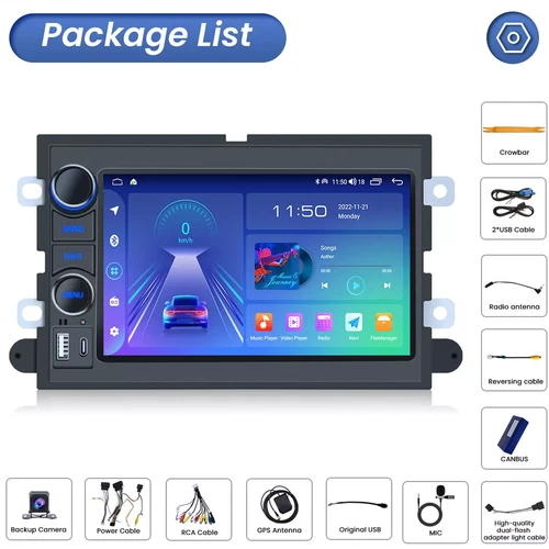 For 2005-2009 Ford Mustang CarPlay Android Auto Car Radio GPS Stereo Wifi Apple - Picture 11 of 16