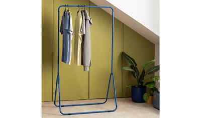 Habitat Arnie Single Clothes Rail Blue UK