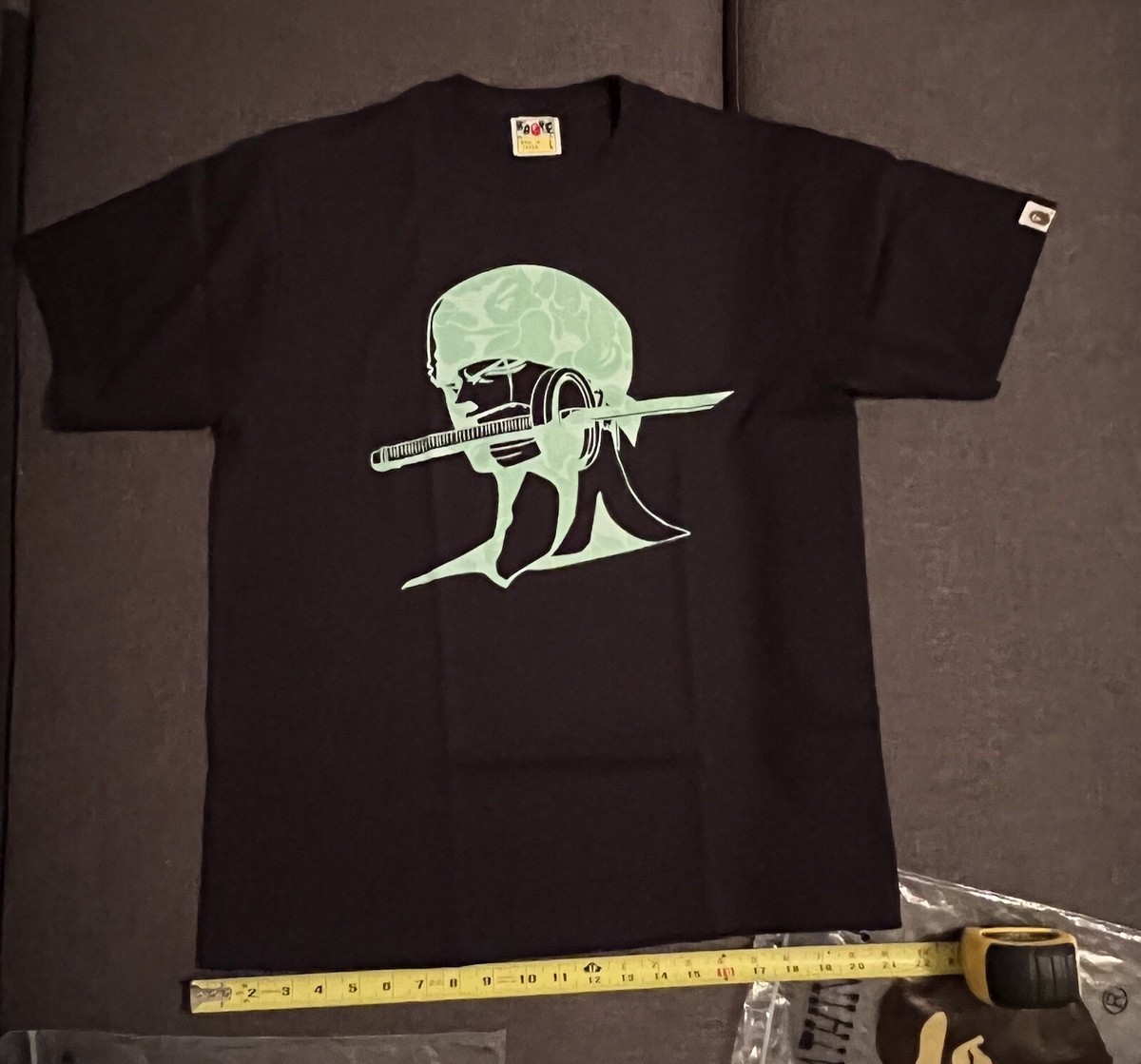A BATHING APE BAPE ONE PIECE ゾロ　tシャツ L Bape One Piece Zoro Tshirt | eBay