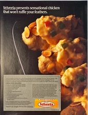 Kraft Velveeta Cheese Spread "Chicken Dish That Won't Ruffle Feathers" Ad 1986