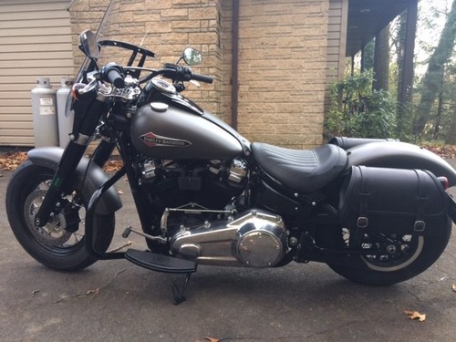 SADDLEBAG FOR HARLEY DAVIDSON SOFTAIL 2018-2025 STREET BOB AND SLIM ENDSCUOIO - Foto 7 di 11