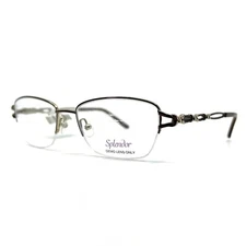 Splendor SP 4007 BR Brown Round half Rim Eyeglasses Frame 51[]17 135mm