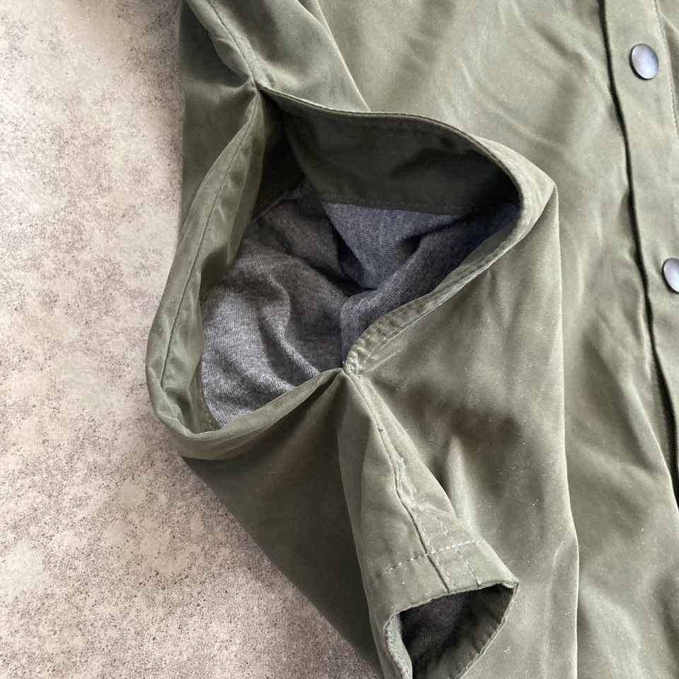 Marc Anthony Shirt Mens Medium Olive Green Pockets Snap Closure Casual - Image 3 of 4