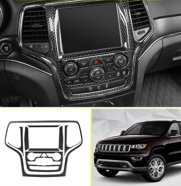 For Jeep Grand Cherokee 20142018 Carbon Fiber Dashboard Navigation