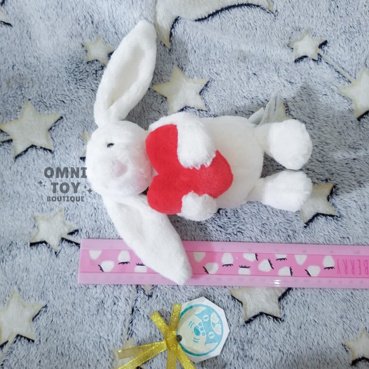 NWT Jellycat BASHFUL RED LOVE HEART BUNNY [Small / Little] Plush