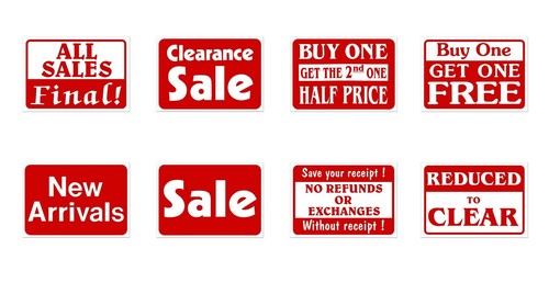 50% di sconto cartello di vendita negozio al dettaglio cartello messaggio di acquisto plastica durevole - Foto 4 di 6