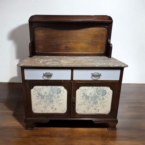 Antique Edwardian Marble Topped Washstand by Wadham and Sons Ltd - Picture 2 of 15