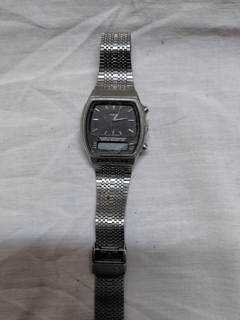 Citizen Ana-Digi Vintage Wristwatch Model 41-8498 Junk, for Citizen Ana-Digi Vintage Wristwatch Model 41-8498 Junk, for