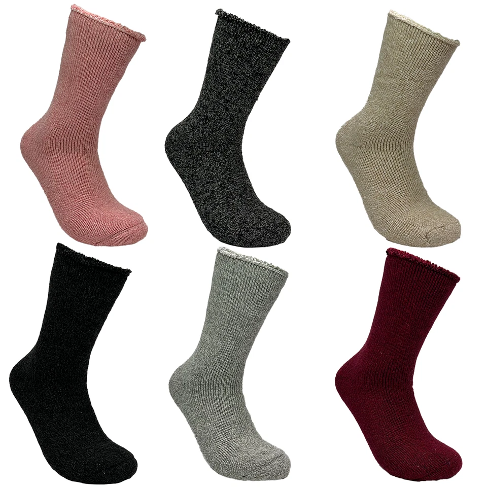 3/9 Paar Alpaka Socken Wollsocken - Warme Outdoorsocken Damen Wintersocken warm - Bild 4 von 4