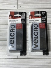 VELCRO Brand Industrial Strength Fasteners 4 - 4  X 2  Strips 2 Packages Black