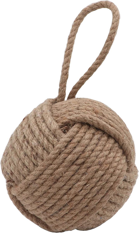 Nautical Doorstop Rope Sailor Knot Decorative Jute under Mount Handmade
