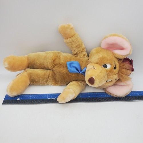 1986 Disney "Basil" The Great Mouse Detective 15" Plush Caltoy Hat Coat Tie Vtg - Picture 12 of 14