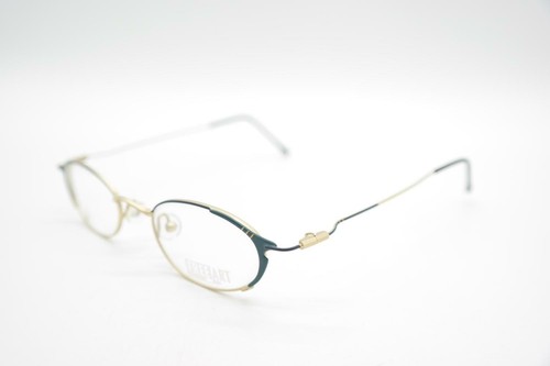 Vintage Freeart LOGO 503 Gold Grün Blau Oval Brille Brillengestell NOS - Picture 3 of 6