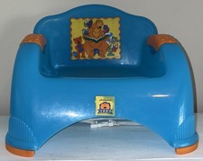 Bear In the Big Blue House Toddler Booster Seat w/Buckle Strap - RARE / EUC