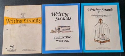 Lot of 3 Writing Strands- Teaching Companion, Evaluating Writing, Projects Lev 3