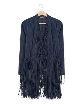 DROLE DE COPINE Cardigan Damen Jacke Gr. DE 36 blau Casual-Look