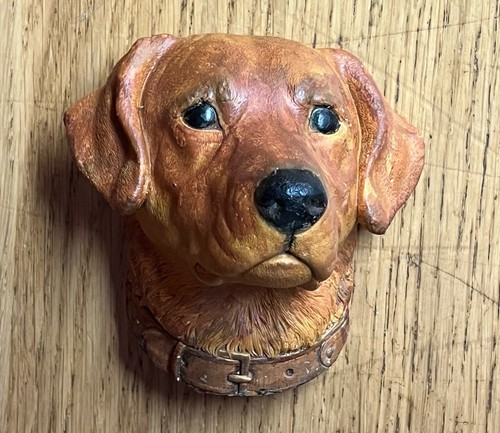 VINTAGE BOSSONS CHALKWARE ENGLAND LABRADOR RETRIEVER 3D WALL HANGING - Picture 1 of 13