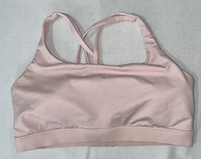 EUC🍭LULULEMON🍭SIZE 12🍭ENERGY BRA *ADJUSTABLE🍭PINK MIST🍭WASHED NOT WORN🍭