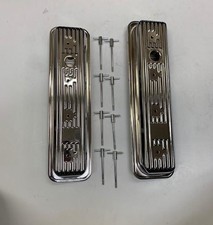 1987-00 Sbc Chevy Chrome Center Bolt Valve Covers Factory Style 5.0 305 5.7 350 1987-00 Sbc Chevy Chrome Center Bolt Valve Covers Factory Style 5.0 305 5.7 350