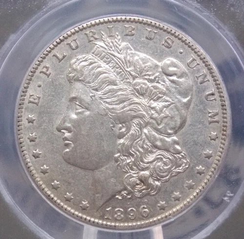 1896 "O" Morgan SILVER Dollar $1 ANACS AU55 #899 About Uncirculated ECC&C, Inc.
