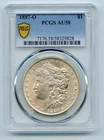 1887-O Morgan Silver Dollar $1 PCGS AU58