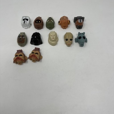 Star Wars Transforming Heads Head Micro Machines Galoob 1996 Lot Of 11