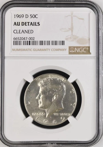 1969 Kennedy 50 Cent Silver Coin NGC Certification / 94